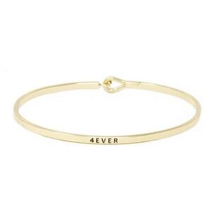 4EVER MESSAGE BRACELET  GOLD